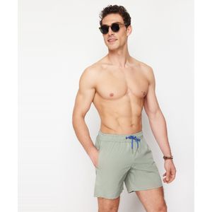 Trendyol Lichtkaki Basiszwemshort Met Standaardlengte Tmnss20Ds0023