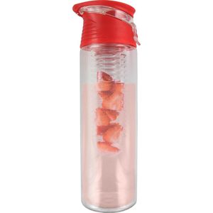 FIGURETTA waterfles met infuser | inhoud 0.7 ltr | BPA-vrij | rood