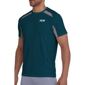 TCA Mannen QuickDry Prestatiegerichte Hardloop Gym Trainings Top - Groen, S