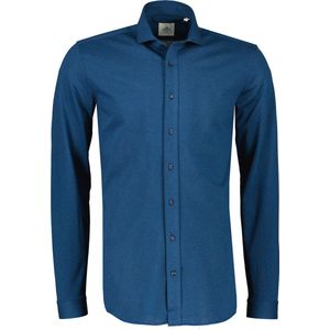 Hensen Overhemd - Body Fit - Blauw - S