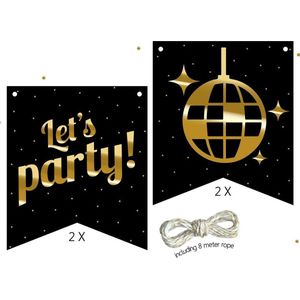 Haza Original Vlaggenlijnkit 'let's Party' 8 Meter 5-delig