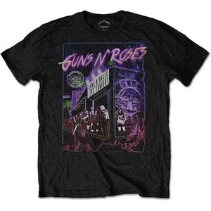 Guns N' Roses - Sunset Boulevard Heren T-shirt - S - Zwart