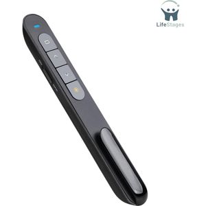 LifeStages - Presentatie Klikker - Presentatie Clicker Voor Powerpoint Afstandsbediening - Hyperlink Volume Draadloze Presenter Afstandsbediening Presentatie Pointer - USB Presentatie Afstandsbediening Slide Advancer PPT Clicker Voor Computer Laptop