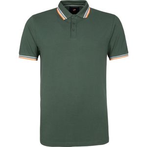 Suitable - Polo Brick Donkergroen - Slim-fit - Heren Poloshirt Maat M