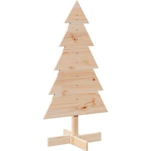 vidaXL - Kerstdecoratie - kerstboom - 100 - cm - massief - grenenhout