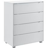 Ladekast Hällefors commode met 4 lades 101,5x80x48 wit