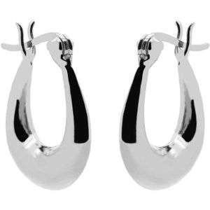 Karma Oorringen drop oval Zilver