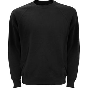 Fruit Of The Loom Unisex Raglan Mouwen Belcoro® Sweatshirt (Zwart)