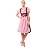 Partyxclusive Dirndl Anne-ruth Lang Dames Polyester Roze/bruin Mt 5xl