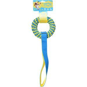 Duvoplus - Speelgoed Voor Dieren - Hond - Supa` Nylon Tug Hoop 50x15cm Blauw/geel - 1st