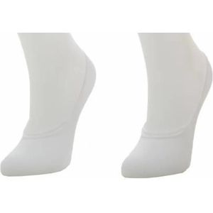 Teckel 2 paar - Sock Footies sokken - Kousenvoetjes - 38 - Wit