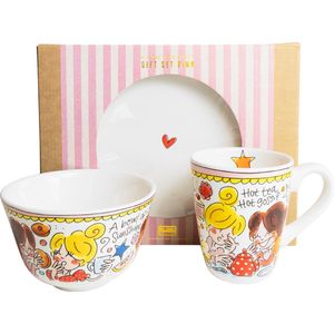 Blond Amsterdam Set: Even Bijkletsen Pink Geschenkset 3 pcs