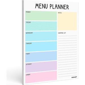 Weekly Meal Planner & Grocery Shopping List - A4 Meal Planning Pad for Healthy Diet and Weight Loss