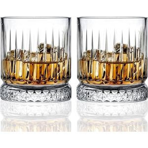 wisky glas - cadeauset voor mannen, papa, tumbler voor Scotch, cocktail, rum - Whiskyglazen 2pcs