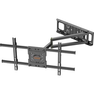 TV muurbeugel met 650 mm lange arm WHYFONE televisiebeugel muur draaibare houder volledige beweging kantelbaar draaibare hoekhouder voor 32-70 inch platte en gebogen televisies tot 35 kg, VESA 600 x