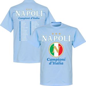 Napoli Campioni 2023 Selectie T-Shirt - Lichtblauw - M