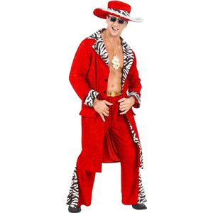 Rood pimp kostuum voor heren - Verkleedkleding - XL
