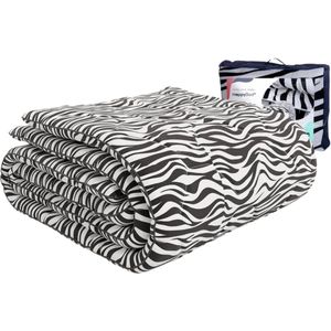 HappyBed Zebra | 240x220 - Wasbaar dekbed zonder overtrek - Bedrukt dekbed zonder hoes - Gekleurd 2-in-1 dekbed - Dekbed met print - Hoesloos dekbed