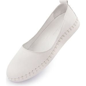 Women's Leather Ballerinas Nell White 41