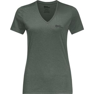 Jack Wolfskin CROSSTRAIL T WOMEN Dames Outdoorshirt - hedge groen