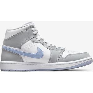 Nike Air Jordan 1 Mid, White/Aluminum-Wolf Grey, BQ6472 105, EUR 44.5