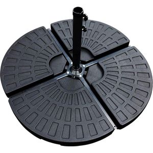 MaxxGarden Parasoltegels - Tegels voor het verstevigen van je parasol - Basis voor parasolvoet - Bestaat uit 4 losse onderdelen - Totaal te vullen tot max 60kg ( 4x 15kg)