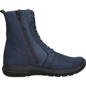 Wolky Viper Veterschoenen Hoog - blauw - Maat 37