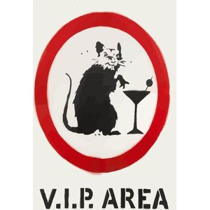BANKSY VIP Area by Canvas Print