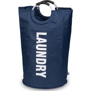 Wonair Wasmand - Waszak - Laundry Wasmand - Opvouwbaar – Donkerblauw – 115L