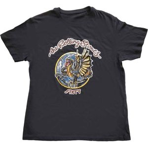 The Rolling Stones - Sixty Dragon Globe Heren T-shirt - 2XL - Zwart