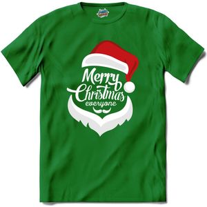 Merry christmas everyone! - T-Shirt - Meisjes - Kelly Groen - Maat 12 jaar