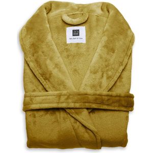 ZoHome Cara Badjas Lang - Fleece - Maat XL - Honey Gold