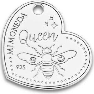 MI MONEDA Queen Bee Tag - Zilver 925 - Zilverkleurig - 20 MM