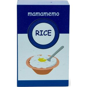 Mamamemo Pak Rijstpudding 10 Cm Hout Blauw/wit