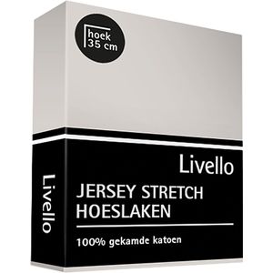 Livello (topper) Hoeslaken Jersey Light Grey 140x200