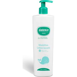 Galenco baby waslotion 2in1 2 x 400 ML - voordeelverpakking- 2-in-1 haar en huid - natuurlijke ingrediënten