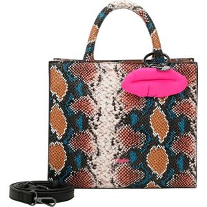 BUFFALO Handtas Schoudertas Fancy Snake Big Boxy Collection Shopper Blue Veelkleurig