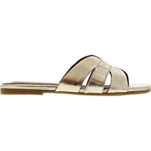 Tango | Madison 2-e x AC platino leahter slipper straps - cognac sole | Maat: 37