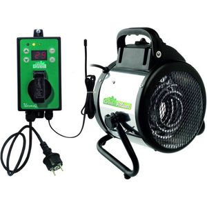 Elektrische ventilatorkachel IPX4 - Voor kassen en vochtige ruimtes - 2000 W - 280 x 195 x 315 mm