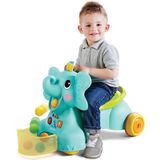 Infantino - Sensory Ollie 3-in-1 Olifant Loopwagen - Activiteitsspeelgoed voor baby's