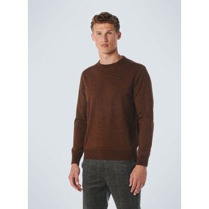 No Excess Mannen Ronde Hals Pullover Karamel S