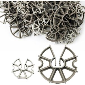 Inovra - 50 stuks betonstaaf wiggen 60 mm - 85 mm afstandhouders verticale verdedigingsster wiggen wapening voor betonstaal constructie site.