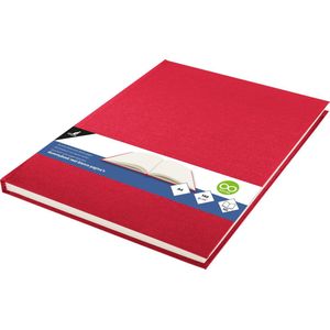 Kangaro dummyboek - A4 - rood - 160 blanco pagina's - hard linnen cover - K-5360