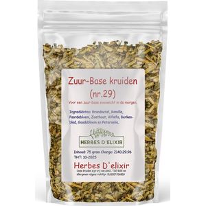 Zuur-Base kruiden - kruidenthee - losse thee - 75 gram