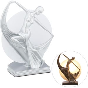 Relaxdays tafellamp dansende vrouw - nachtlamp - designerlamp - vensterbank - E27 fitting