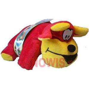 Autogordel knuffel rood 35cm