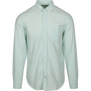 Steppin' Out Overhemd Oxford Borstzak Lichtgroen - Maat XL - Heren - Casual Shirt
