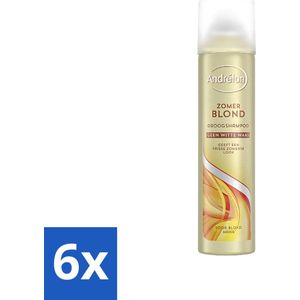 Andrélon - Zomerblond - Droogshampoo - Voor Blond Haar - 245 ml - Voordeelverpakking - 6 stuks
