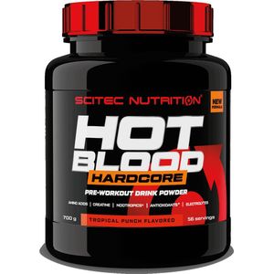 Scitec Nutrition - Hot Blood Hardcore Pre-Workout (Tropical Punch - 700 gram)
