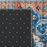 RITAPURAM - Laagpolig vloerkleed - Blauw - 80 x 200 cm - Polyester
